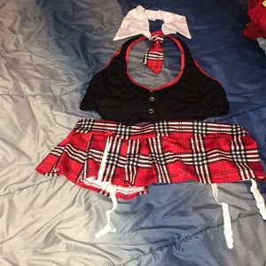 Lingerie. School girl.